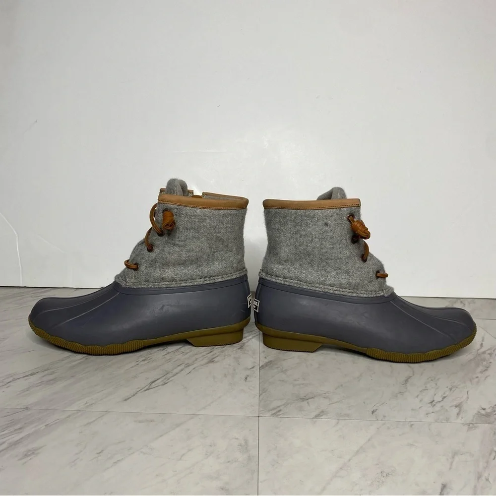 Sperry Saltwater Wool Embossed Water Resistant Duck Boot 7